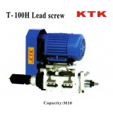Đầu ta rô tự động hiệu KTK T-100H, đầu taro kim loại M10, công suất 1HP kiểu trục vít-me